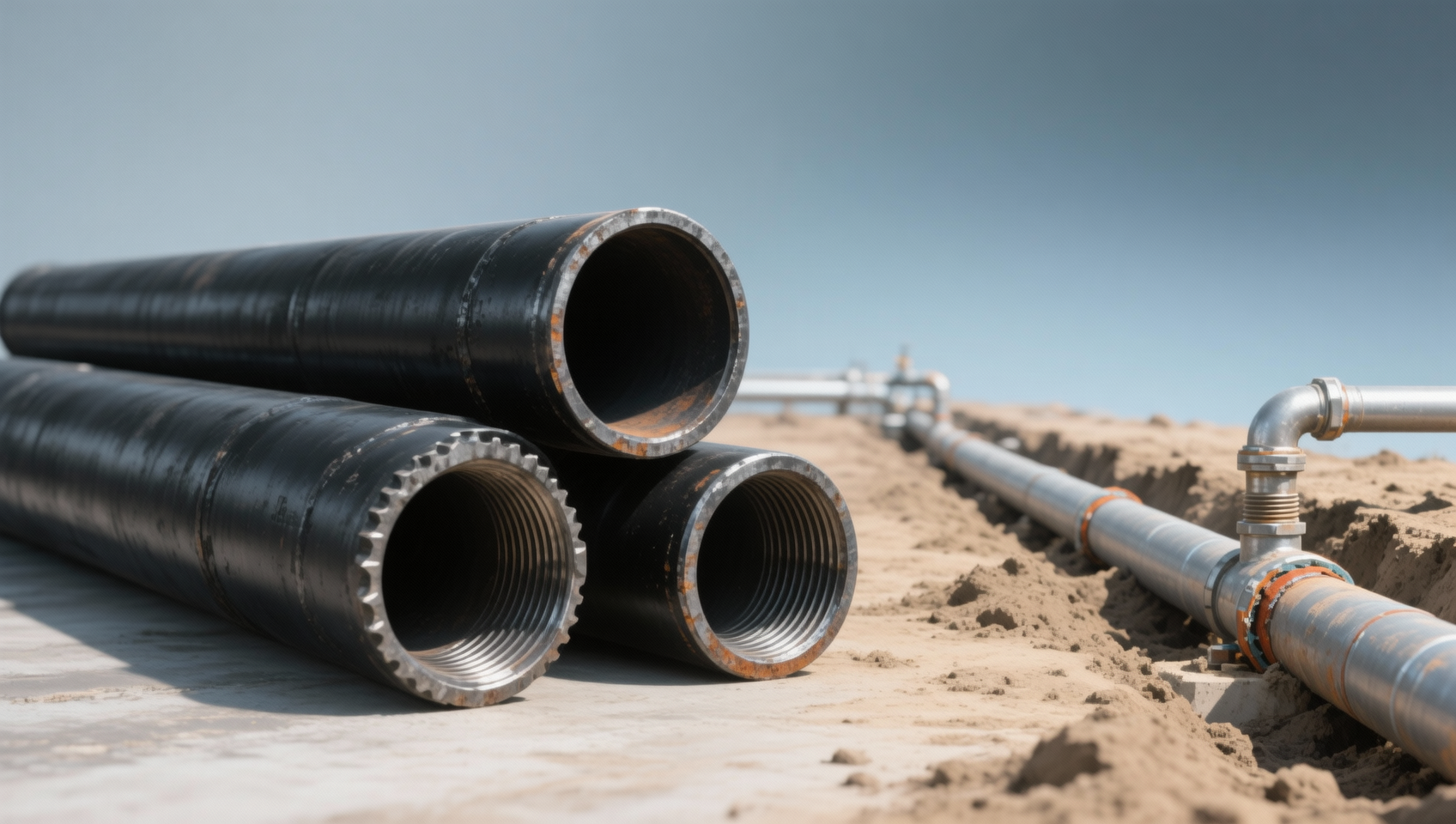 الأنبوب الأسود المستخدم في توزيع الغاز: لماذا لا يزال ASTM A53 Grade B يهيمن رغم البدائل الأحدث