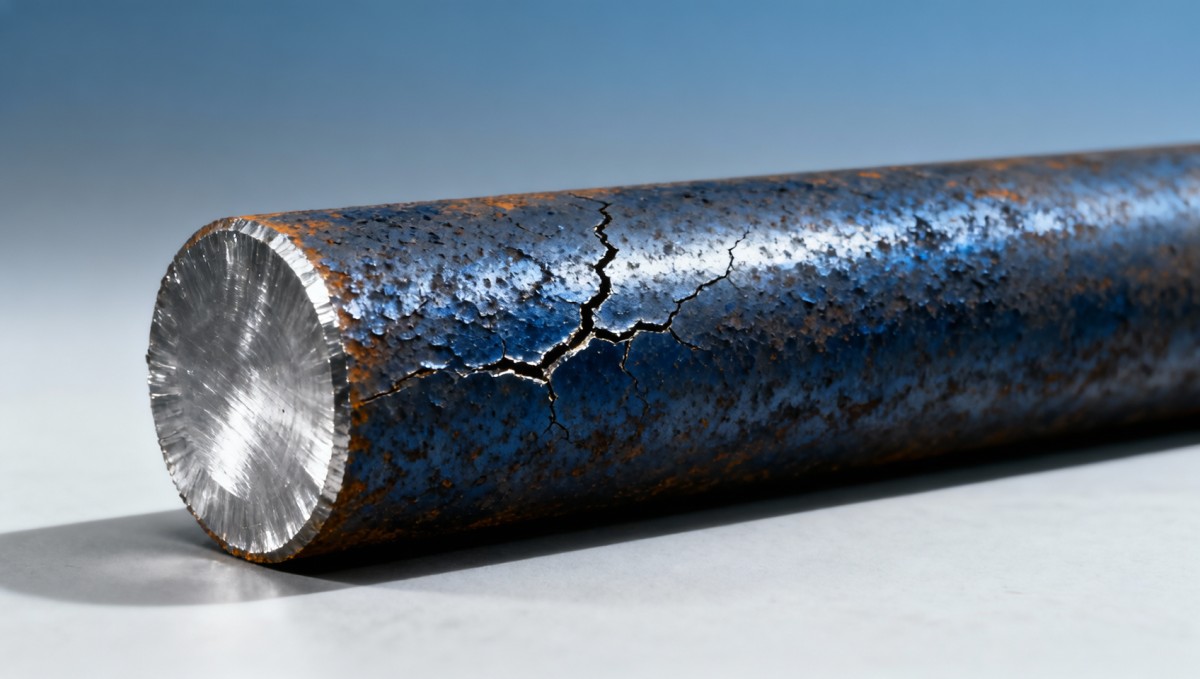 يخفي مقياس سطح قضيب ASTM A36 المستدير الشقوق الدقيقة — افحص قبل التشغيل الآلي