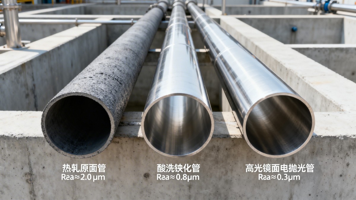 SS pipe for water supply: Does surface finish affect biofilm formation? أنابيب SS لإمدادات المياه: هل يؤثر تشطيب السطح على تكوّن الغشاء الحيوي؟