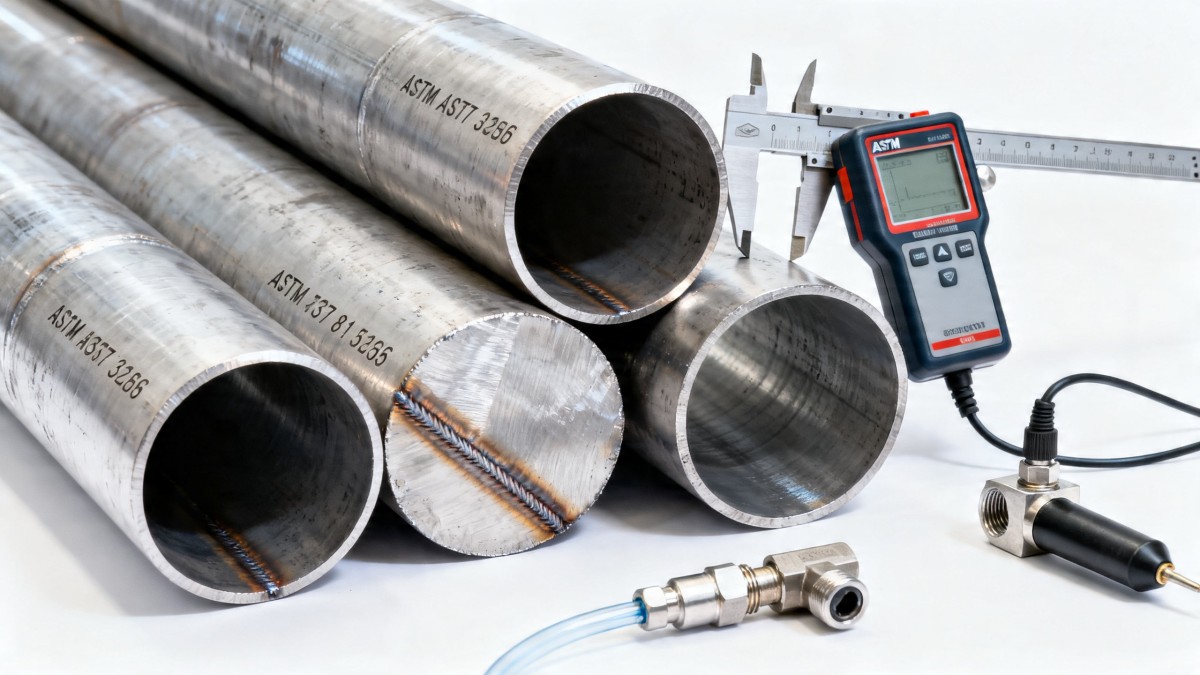 كيفية فحص أنابيب الفولاذ القياسية ASTM