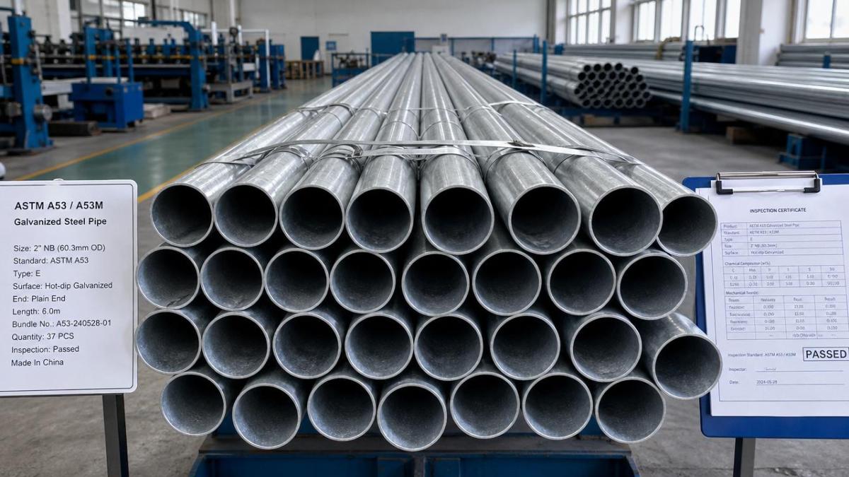 How to vet an ASTM A53 galvanized pipe supplier كيفية التحقق من مورد أنابيب ASTM A53 المجلفنة