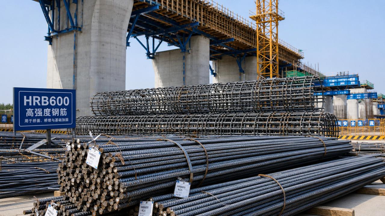 حديد تسليح فولاذي HRB600 لبناء الجسور: حالات الاستخدام