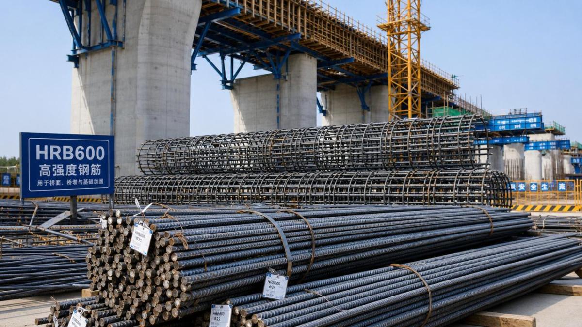 حديد تسليح فولاذي HRB600 لبناء الجسور: حالات الاستخدام