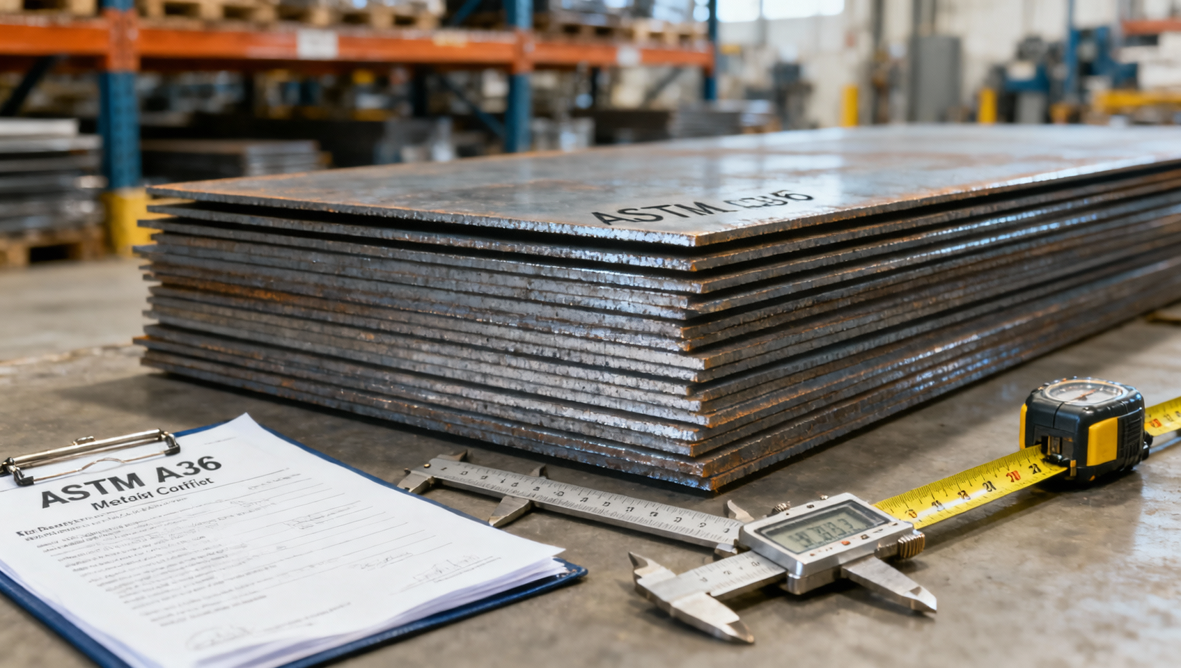 كيفية التحقق من أن صفيحة الفولاذ الكربوني ASTM A36 المستخدمة في الإنشاءات تستوفي المواصفات