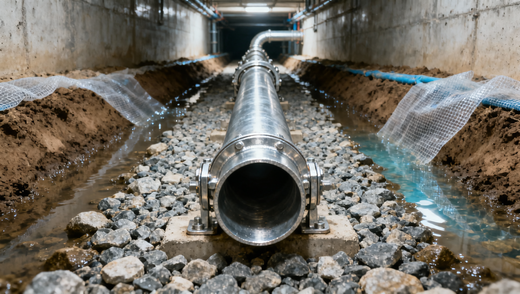How hot dipped galvanized pipe performs in wet utility trenches