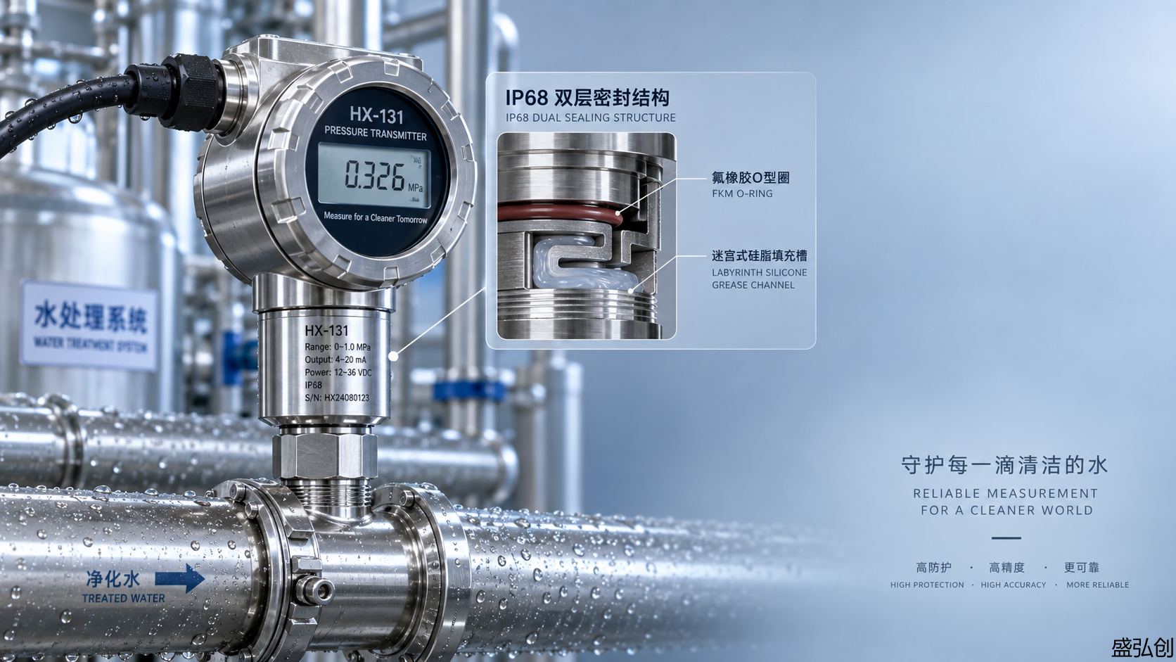 HX-131压力变送器在水处理自控系统中如何避免零点漂移故障？