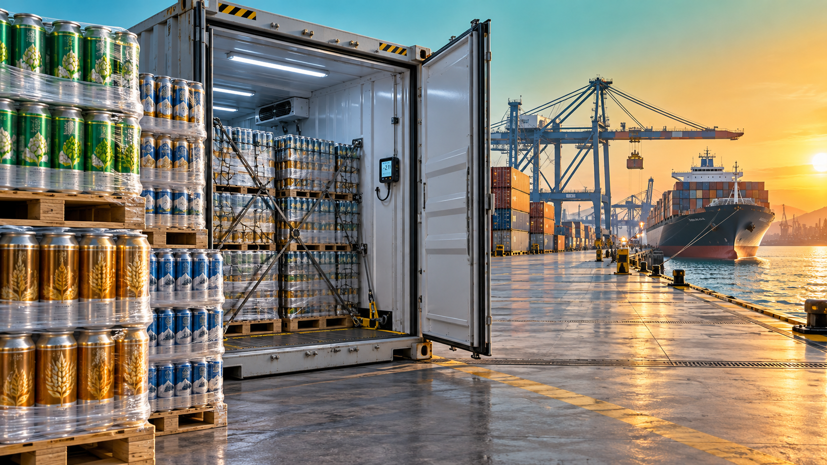 Selección de una cervecería con logística global: cadena de frío, plazos de entrega y alcance de mercado