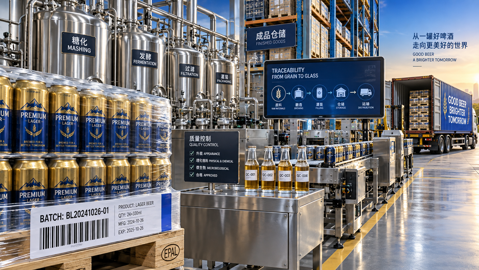 Normas de trazabilidad que se deben verificar al evaluar una cervecería con logística global