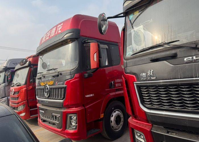 شاحنة جر Delong X5000 480hp 6x4 (نسبة التروس 3.7) بدفع مزدوج، شاحنة جر Weichai مستعملة.