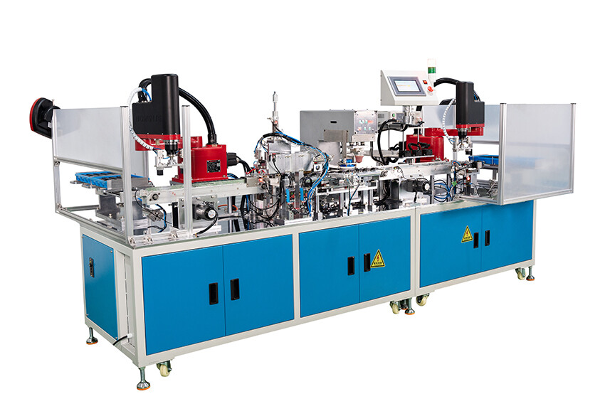 Máquina de Ensamblaje de Bobina y Terminal de Válvula Solenoide Totalmente Automática