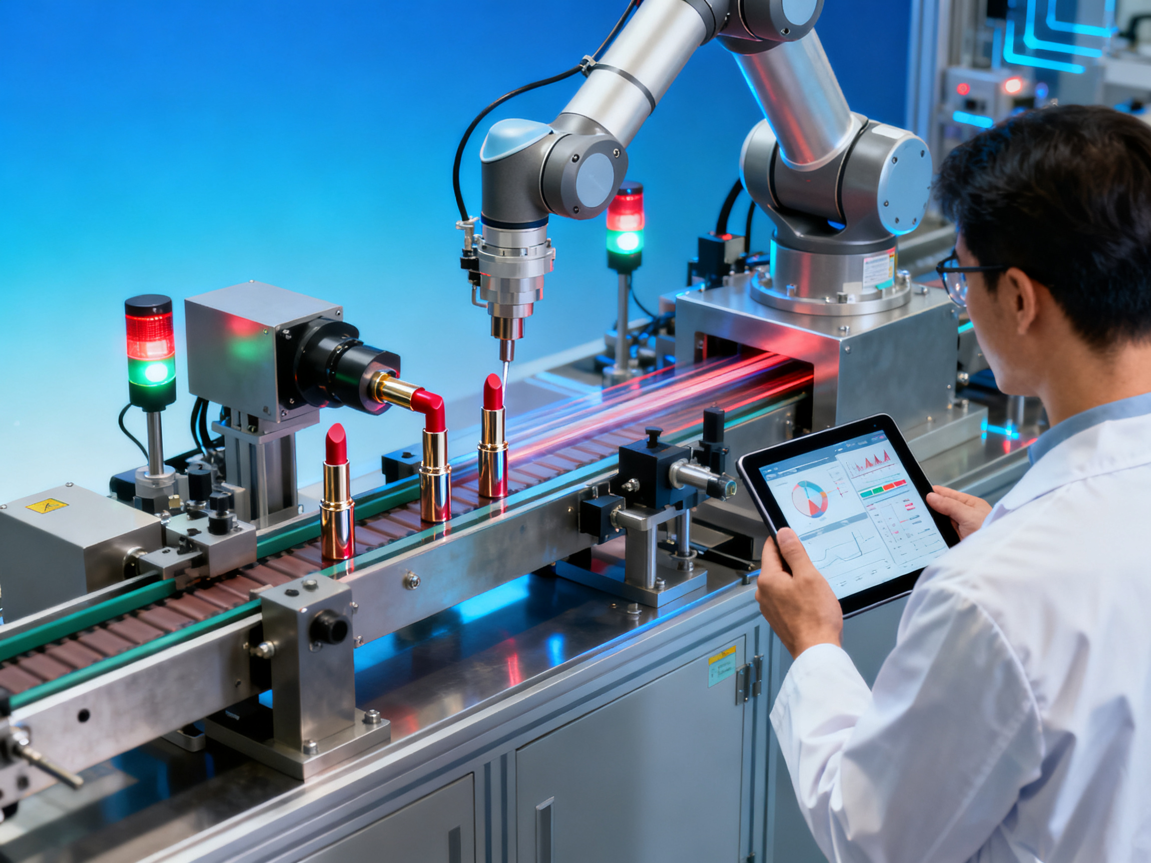 Cómo una línea de ensamblaje automatizada de tubos de lápiz labial puede reducir sus costos laborales