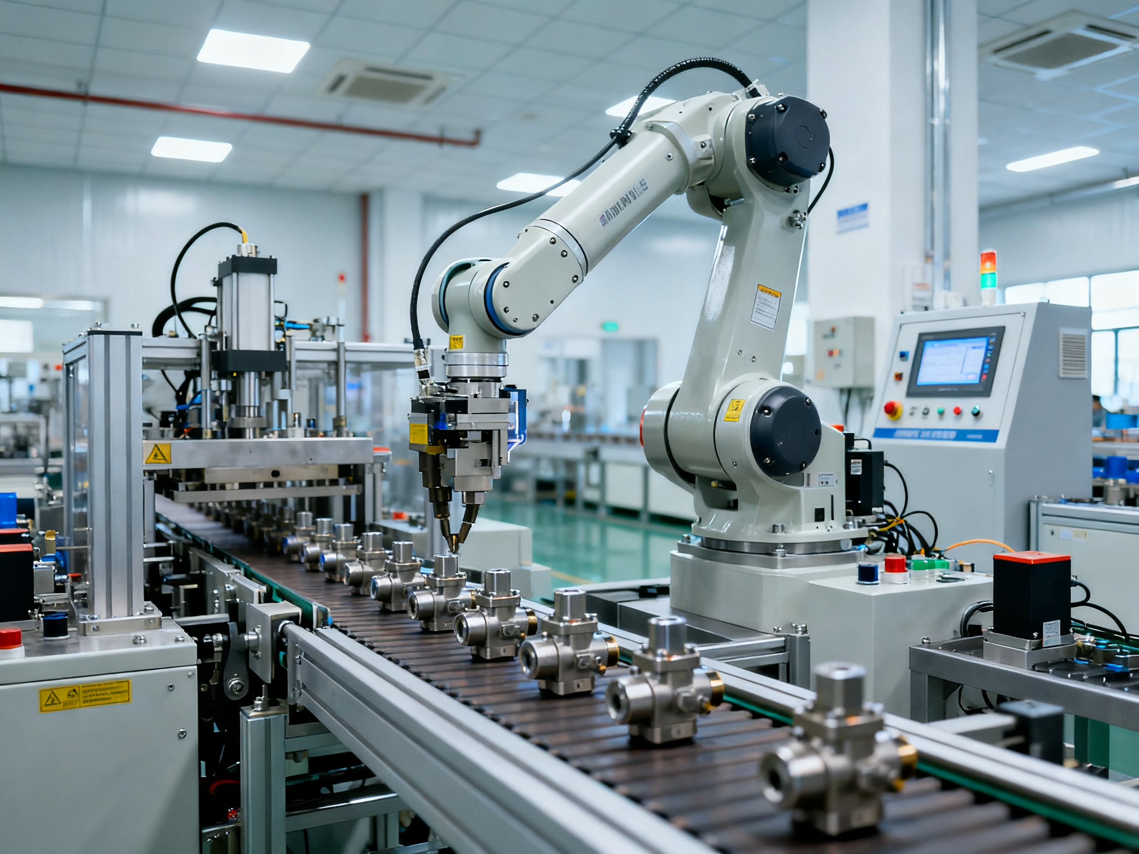Yeni Solenoid Vana Otomasyon Hattı Montaj Verimliliği için Kıyaslama Belirliyor Yeni Solenoid Vana Otomasyon Hattı Montaj Verimliliği için Kıyaslama Belirliyor