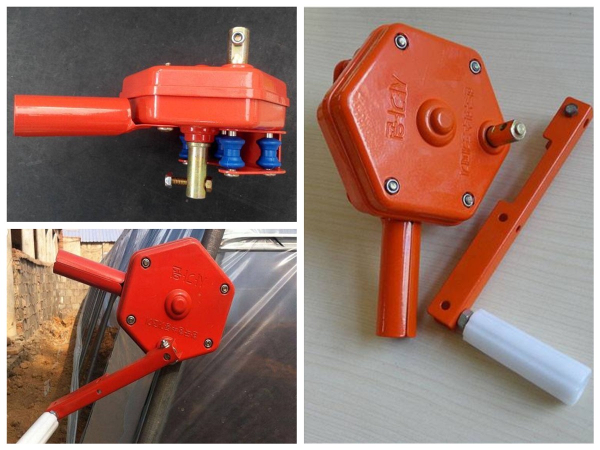 Manual film roller