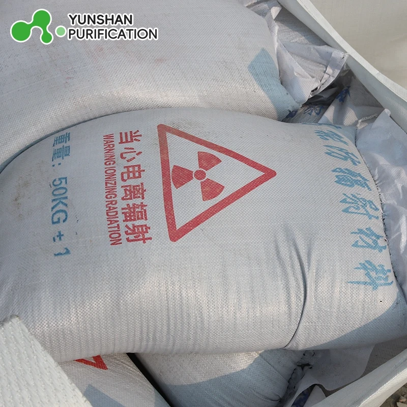 Barium sulfate sand directly from the manufacturer, for CTDR nuclear medicine wall radiation protection.