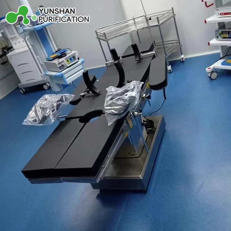 Customized operating tables, modular operating room design, and quick-installation glass-walled operating rooms.