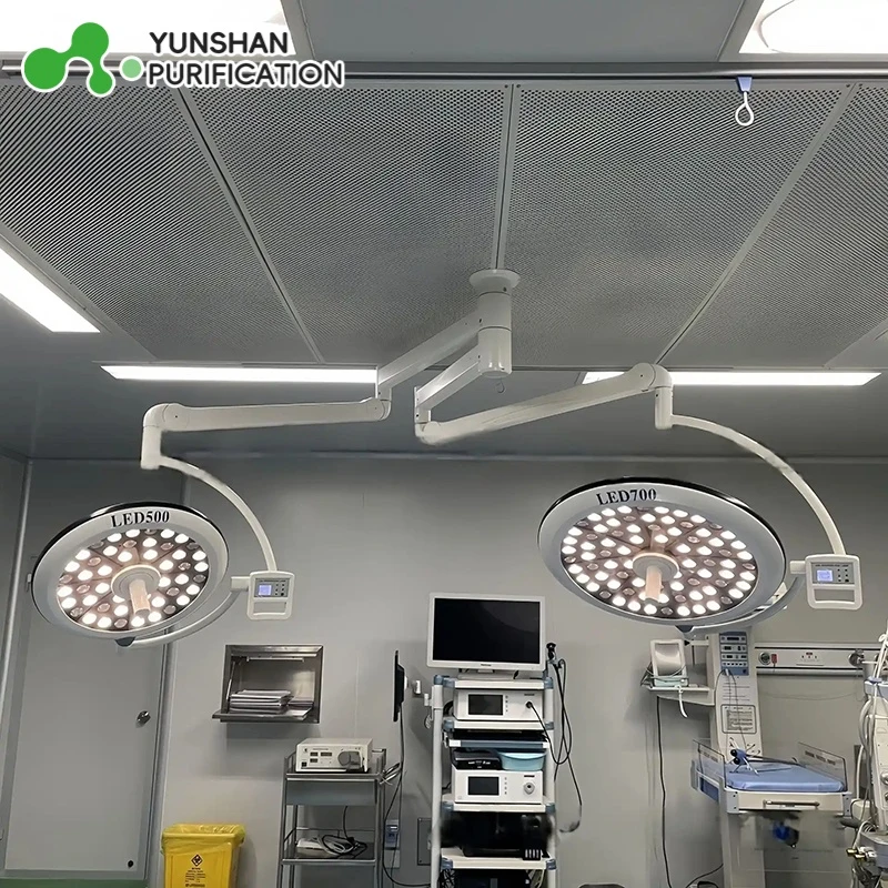 LED Hospital Shadowless Lamp Medical Operating Theatre Light Surgical Lamp Veterinary Equipment Ceiling Mounted Lamp