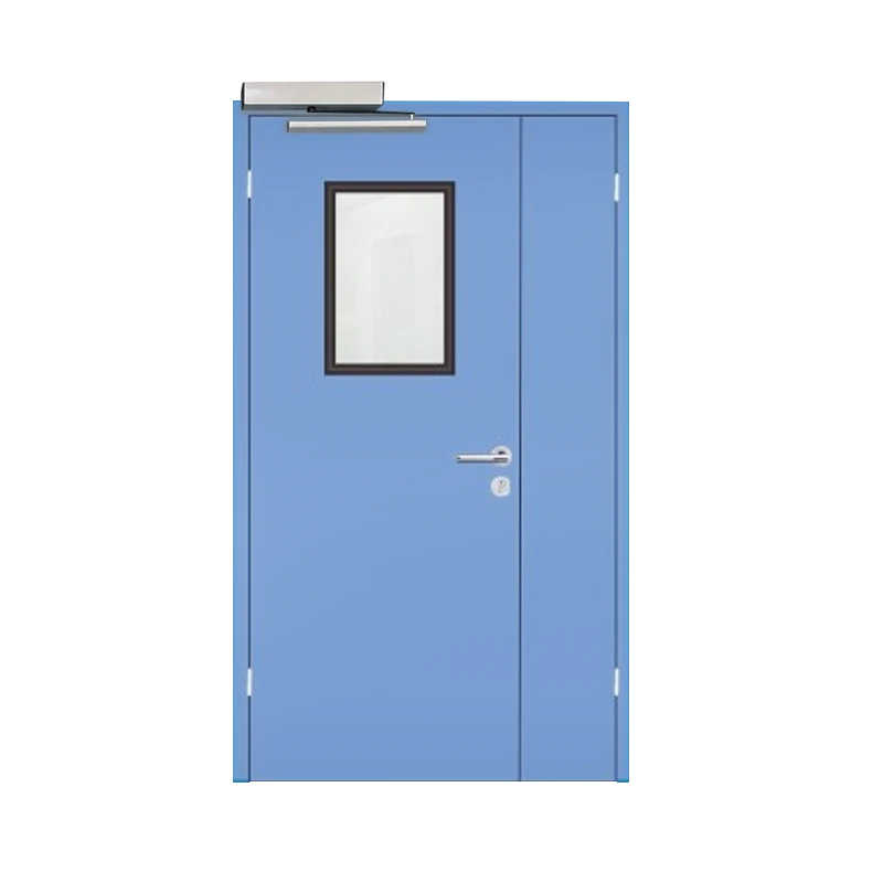 Electric double-leaf swing steel door Electric double-leaf swing steel door
