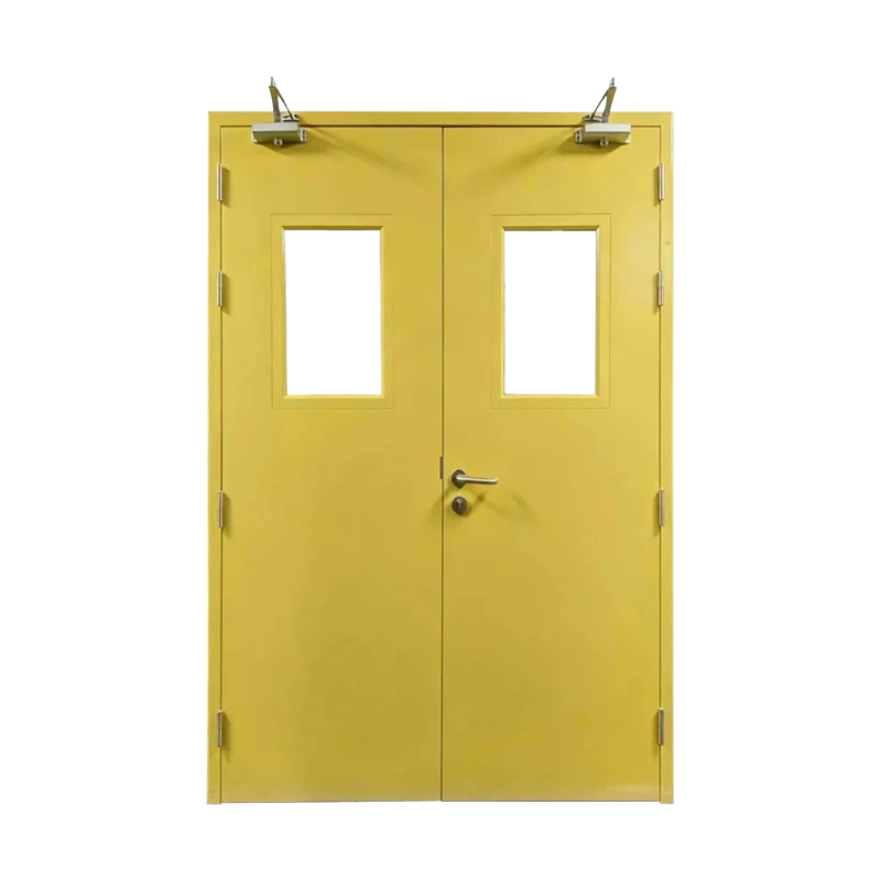 Electric double-leaf swing steel door Electric double-leaf swing steel door