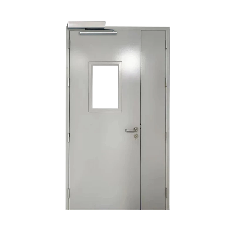 Electric double-leaf swing steel door Electric double-leaf swing steel door