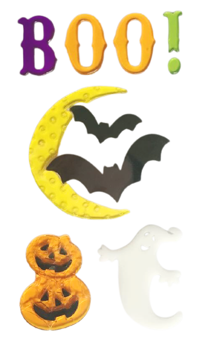 Halloween Window Gel Clings Ghost Pumpkin Bat Witch Cat Boo Blood Decal Stickers for Halloween Home Party Window Decorations