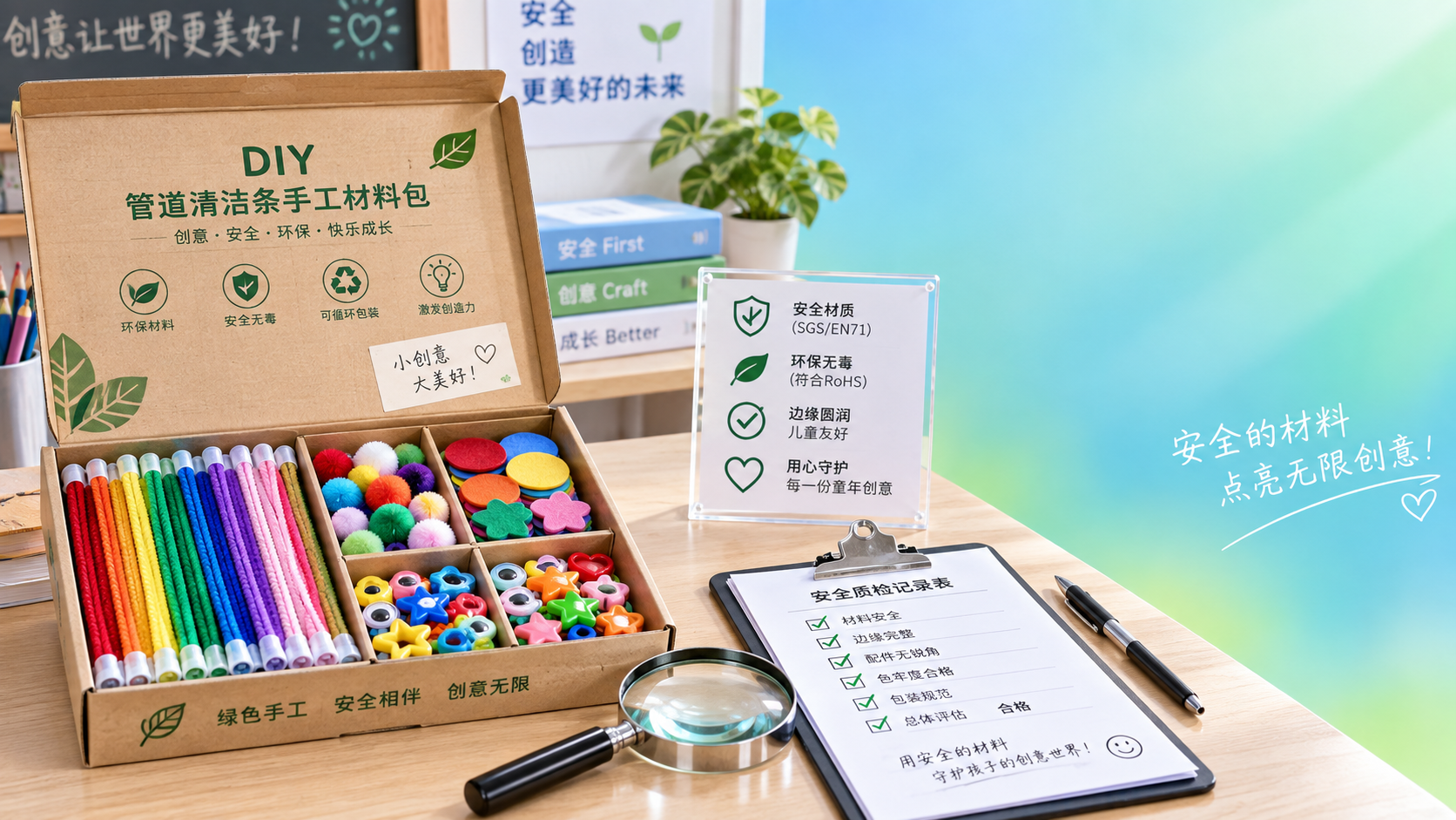 Controles de seguridad para kits de manualidades con limpiapipas vendidos en escuelas y programas juveniles Controles de seguridad para kits de manualidades con limpiapipas vendidos en escuelas y programas juveniles