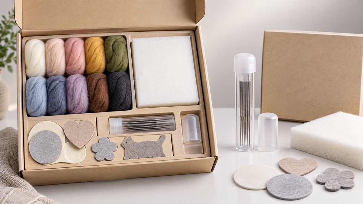 Needle Felting Kit Safety: Packaging and Warning Requirements for Retailers سلامة مجموعة التلبيد بالإبر: متطلبات التغليف والتحذيرات لتجار التجزئة