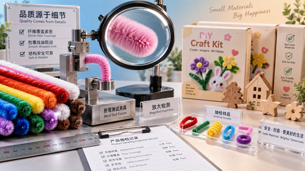 How to verify wire end safety from a pipe cleaner craft kit producer How to verify wire end safety from a pipe cleaner craft kit producer