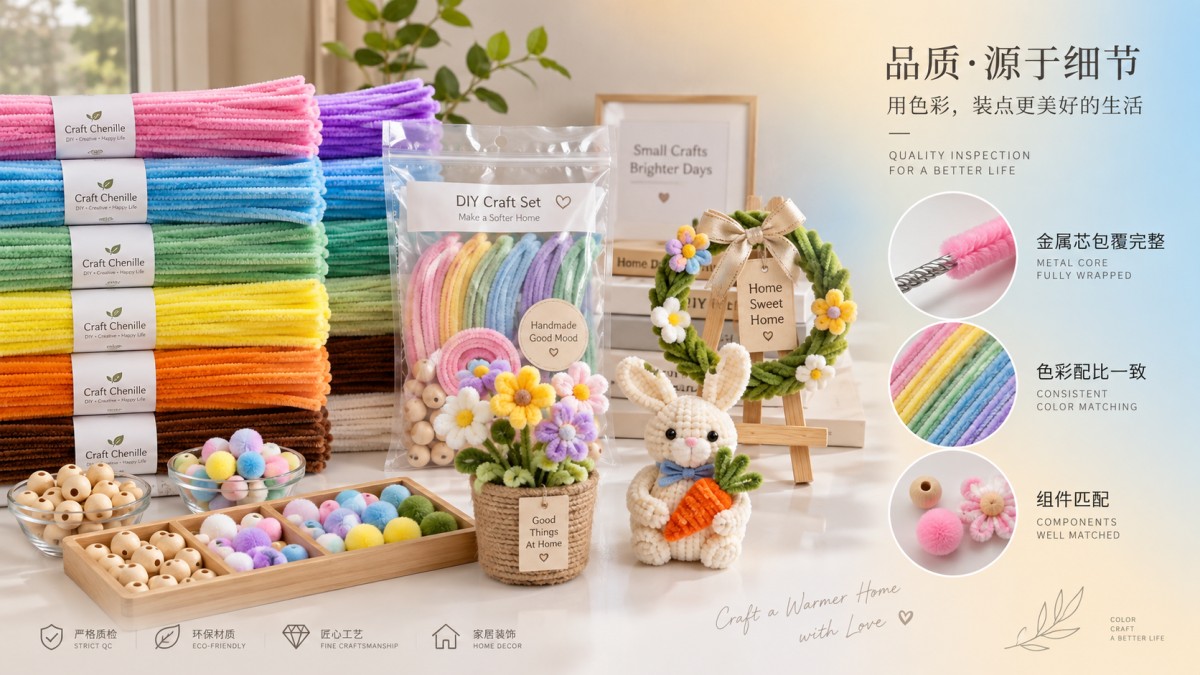 Qué detalles de producción afectan la consistencia de los kits de manualidades con limpiapipas