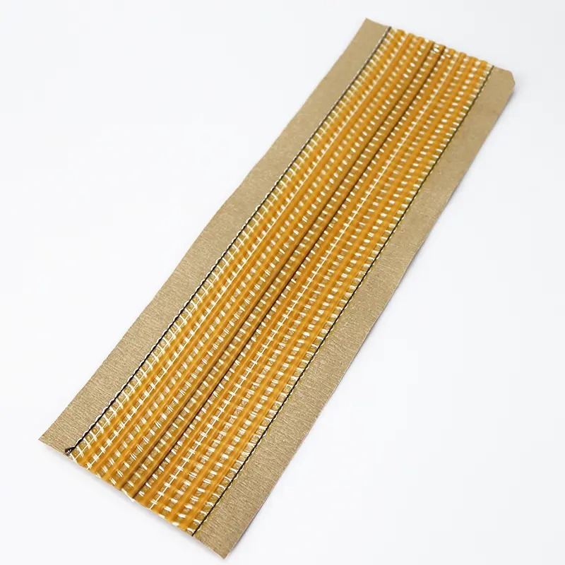 Ordinary Kraft Paper Bag with 140 Hot Strip on Three Lines