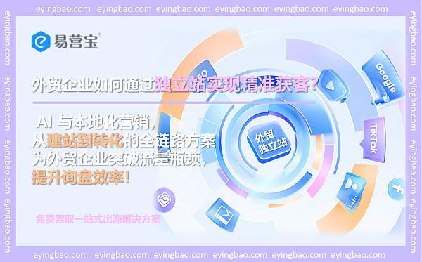外贸企业独立站精准获客提升询盘效率.jpg سر زيادة الاستفسارات بنسبة 200%: كيف تحققها منصة EasyYOB بأدواتها الـ12 لتحسين تدفق الزوار على مواقع التجارة المستقلة؟