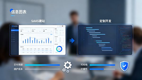 مقارنة بين بناء موقع ساس مع إيزي إنفو والتصميم المخصص: تقييم فترة التسليم وتكاليف الصيانة والموثوقية