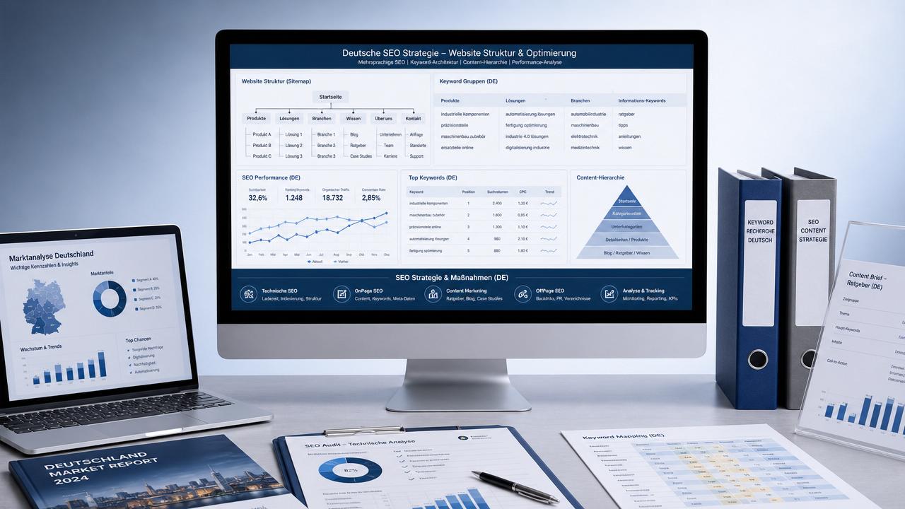 كيف يتم تحسين SEO لموقع التجارة الخارجية باللغة الألمانية؟ نقاط رئيسية لتحسين السوق الألمانية وإعداد الكلمات المفتاحية كيف يتم تحسين SEO لموقع التجارة الخارجية باللغة الألمانية؟ نقاط رئيسية لتحسين السوق الألمانية وإعداد الكلمات المفتاحية