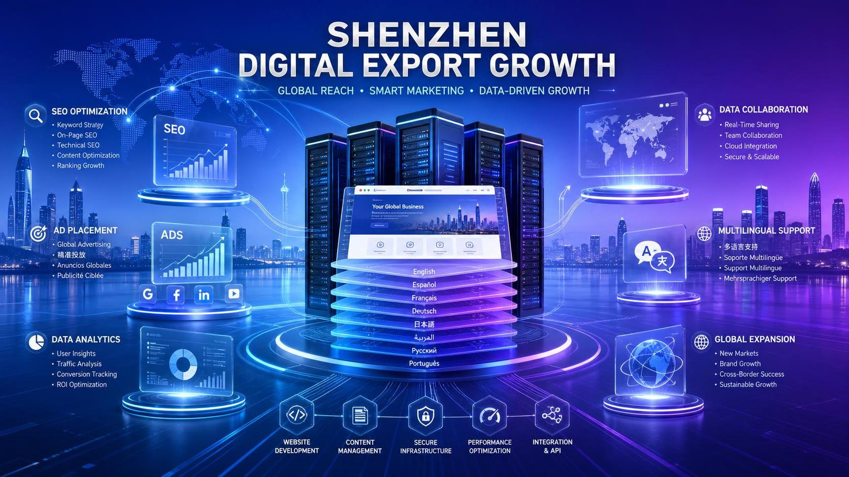 مراقبة سوق Digital Marketing Shenzhen: لماذا تبحث الشركات الساعية إلى التوسع العالمي عن فرق نمو في شنتشن؟