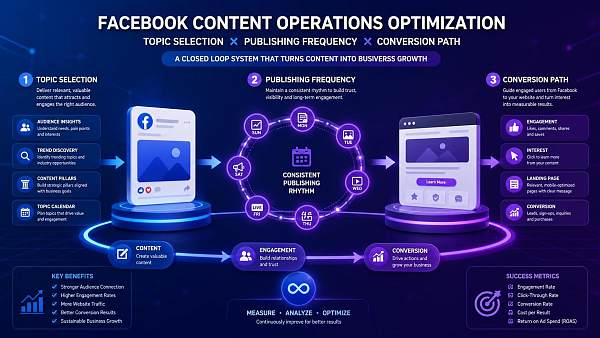 هل لا تحقق إدارة محتوى Facebook أي نتائج؟ صحّح أولًا موضوعات المحتوى وتكرار النشر ومسار التحويل هل لا تحقق إدارة محتوى Facebook أي نتائج؟ صحّح أولًا موضوعات المحتوى وتكرار النشر ومسار التحويل