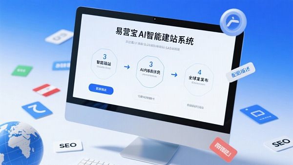 Le système de construction de site Web intelligent EasyYunbao, 3 étapes pour créer un site Web indépendant de commerce extérieur !