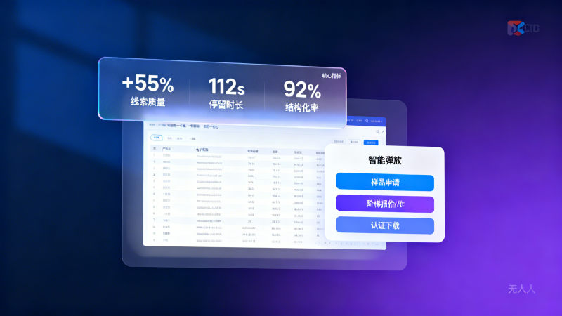 Comment améliorer le taux de conversion et le trafic ciblé d'un site web de commerce extérieur ? Testé et prouvé : l'intégration d'un composant de prévision de demande dynamique dans la page produit peut augmenter la qualité des leads B2B de 55%