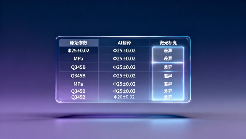 Comment les performances du moteur de traduction AI d'Yingbao se comparent-elles dans les scénarios de tableaux de paramètres techniques ? Comparé à la traduction humaine, le taux de conservation des symboles d'unité, des tolérances et des codes de matériaux atteint une précision de