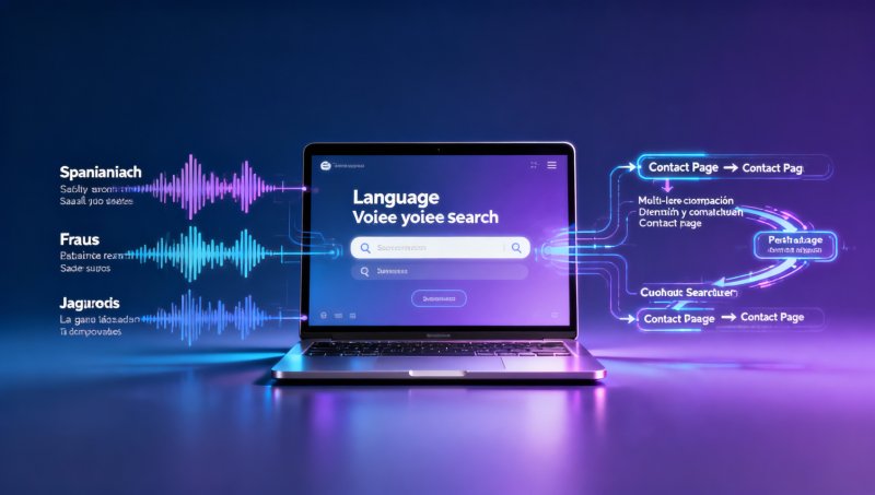 Système de création de site SaaS - Prise en charge multilingue - Compatibilité avec la recherche vocale ? Tests de compatibilité pour les déclenchements de pages en espagnol, français et japonais via commandes vocales
