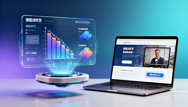 Quels secteurs conviennent aux sites web de type marketing ? Les institutions de formation et d'éducation utilisent des 'pages d'essai de cours' pour remplacer la page d'accueil, avec un taux de rétention de leads augmentant de 40%