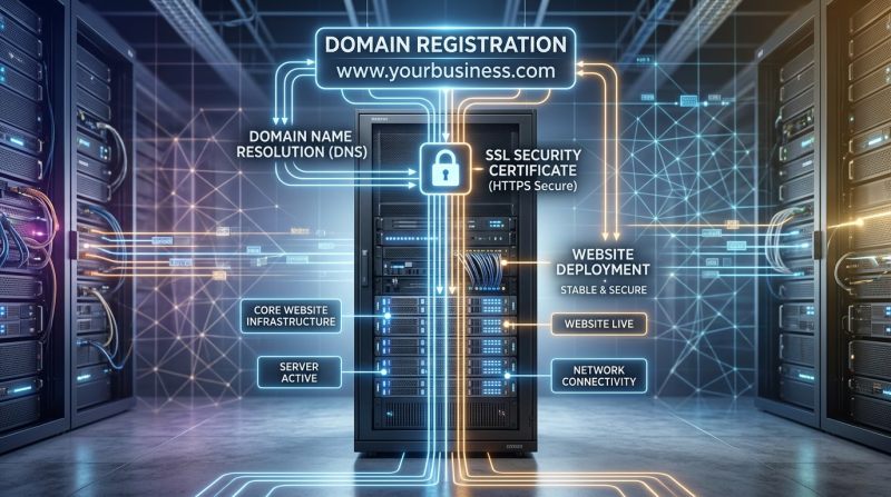 Une erreur dans le processus d’enregistrement du nom de domaine affectera-t-elle la création du site web ?