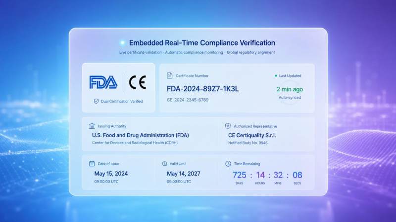 La nouvelle réglementation de la FDA américaine entre en vigueur le 15 mai : les sites web B2B doivent intégrer un module de vérification de conformité en temps réel