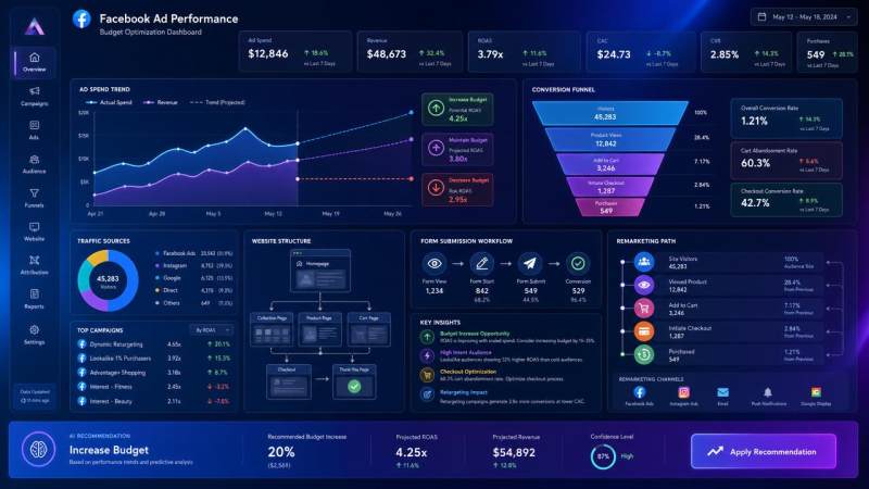 Stratégie de diffusion des publicités Facebook comment savoir s’il faut augmenter le budget ou suspendre