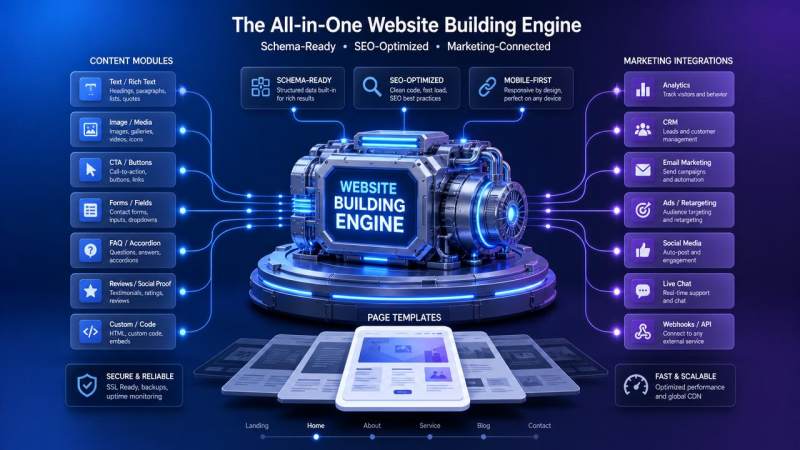 Comment créer un créateur de site web prêt pour Schema