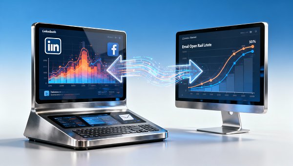 Test de l'effet synergique entre la liste d'e-mails et l'acquisition de trafic via les réseaux sociaux dans le marketing digital du commerce extérieur