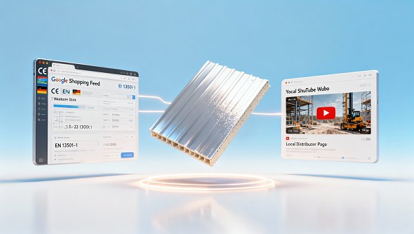 建材行业海外推广方案怎么定?从Google Shopping Feed优化、YouTube工程安装视频到本地分销商页面共建 Comment définir un plan de promotion à l’étranger pour l’industrie des matériaux de construction ? De l’optimisation du Google Shopping Feed, aux vidéos YouTube d’installation et de chantier, jusqu’à la co-construction de pages avec des distributeurs locaux