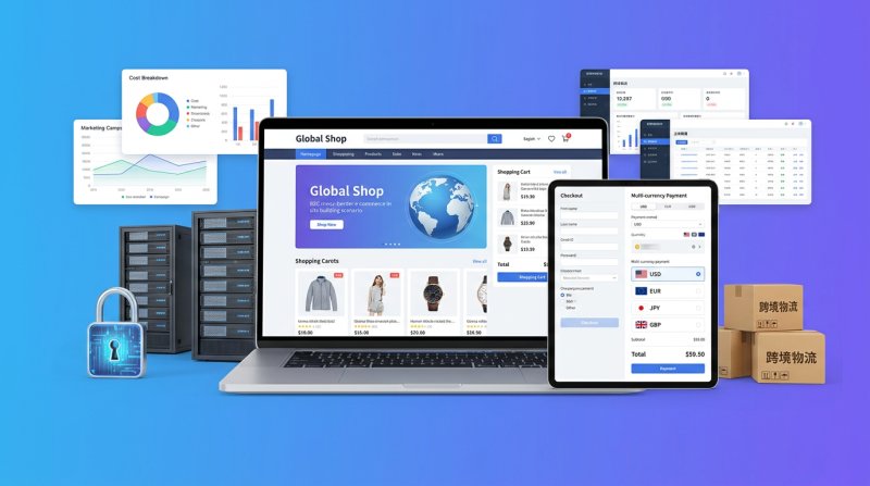 Comment calculer clairement le coût de création d'une boutique B2C transfrontalière