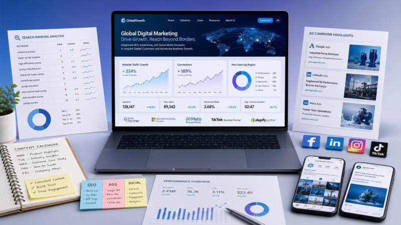 Quels sont les canaux inclus dans le marketing numérique à l’étranger ? SEO, publicité et médias sociaux en un seul article