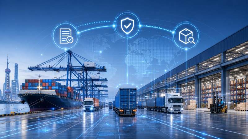 Zone spéciale lancée pour les services de chaîne d'approvisionnement du « guichet unique » du commerce international de Shanghai