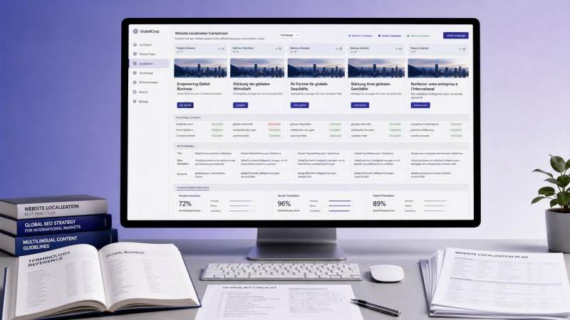 Comment choisir une solution de traduction de site web ? Comparaison entre traduction automatique, traduction humaine et mode hybride