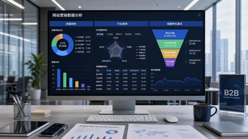 Quel est exactement le taux de conversion des demandes de renseignements de 易营宝？Examinez d’abord la structure du trafic、les différences sectorielles et le périmètre statistique